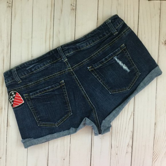 CI Sono Patriotic Distressed Shorts SZ 9/10 - Picture 5 of 8